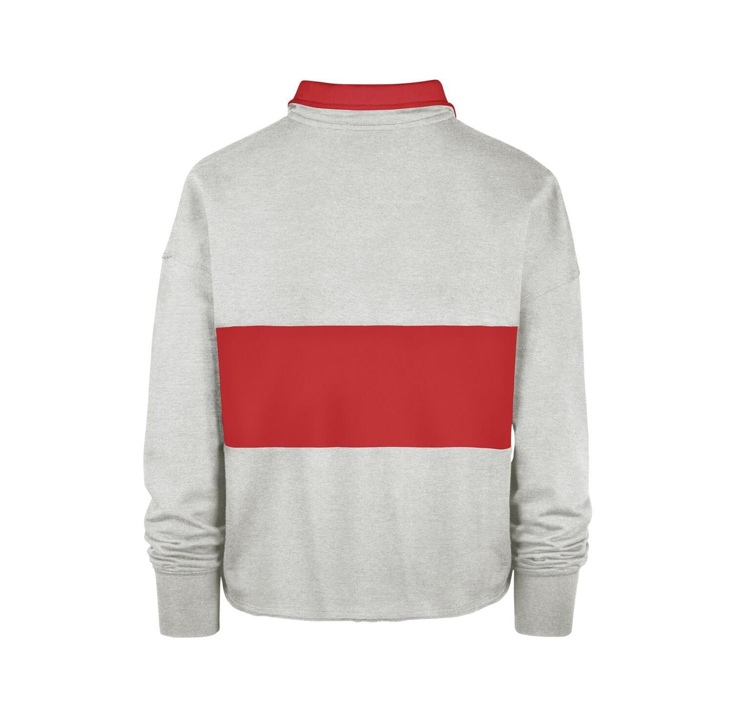 Women's Heather Gray Distressed Chicago Bulls Breakthrough Remi Quarter-Zip Jacket