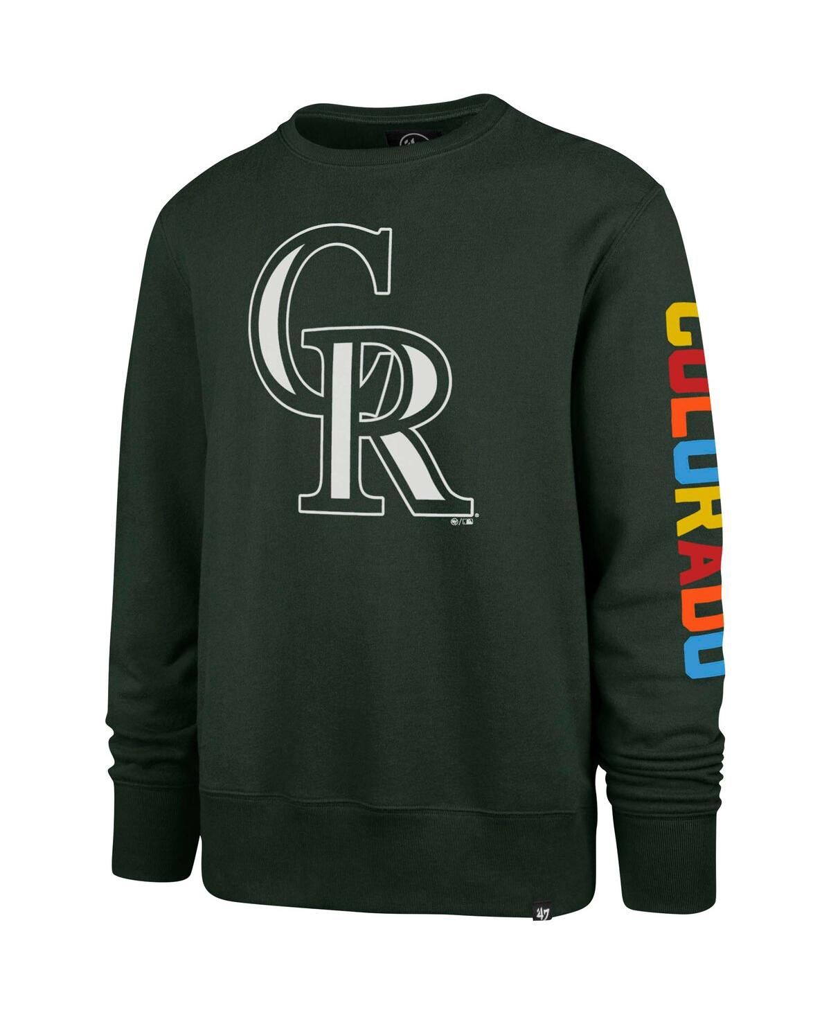 Shop 47 Brand Men's ' Green Colorado Rockies City Connect Legend Headline Pullover Sweatshirt