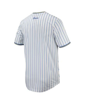 Men's White UCLA Bruins Pinstripe Replica Baseball Jersey