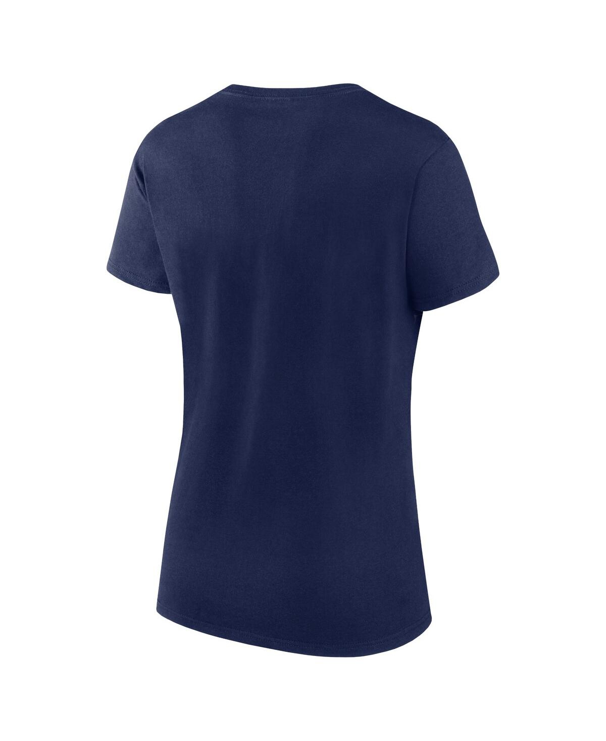 Fanatics Women's  Navy, Gray Milwaukee Brewers Fan T-shirt Combo Set In Navy,gray