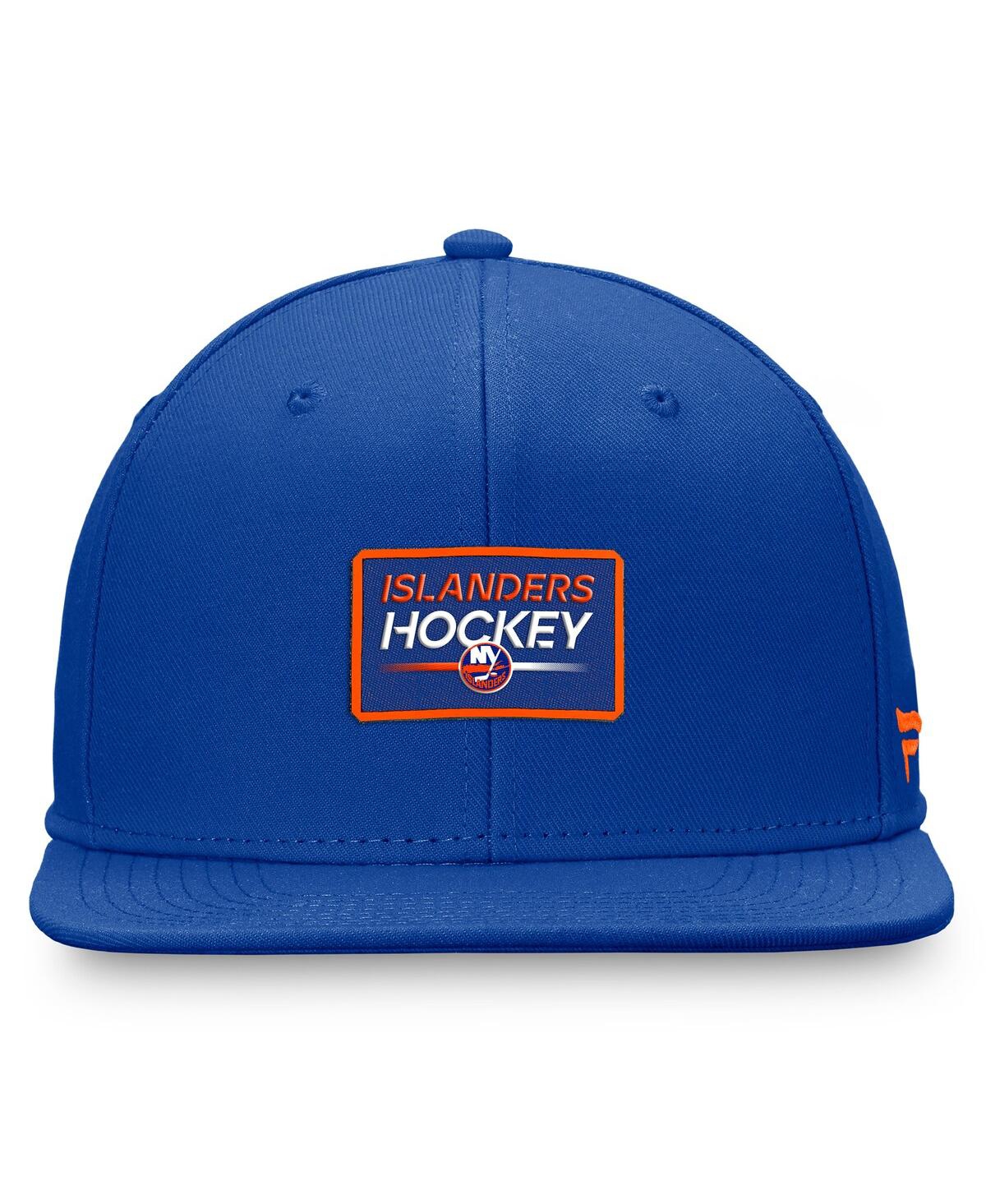 Shop Fanatics Men's  Royal New York Islanders Authentic Pro Prime Snapback Hat