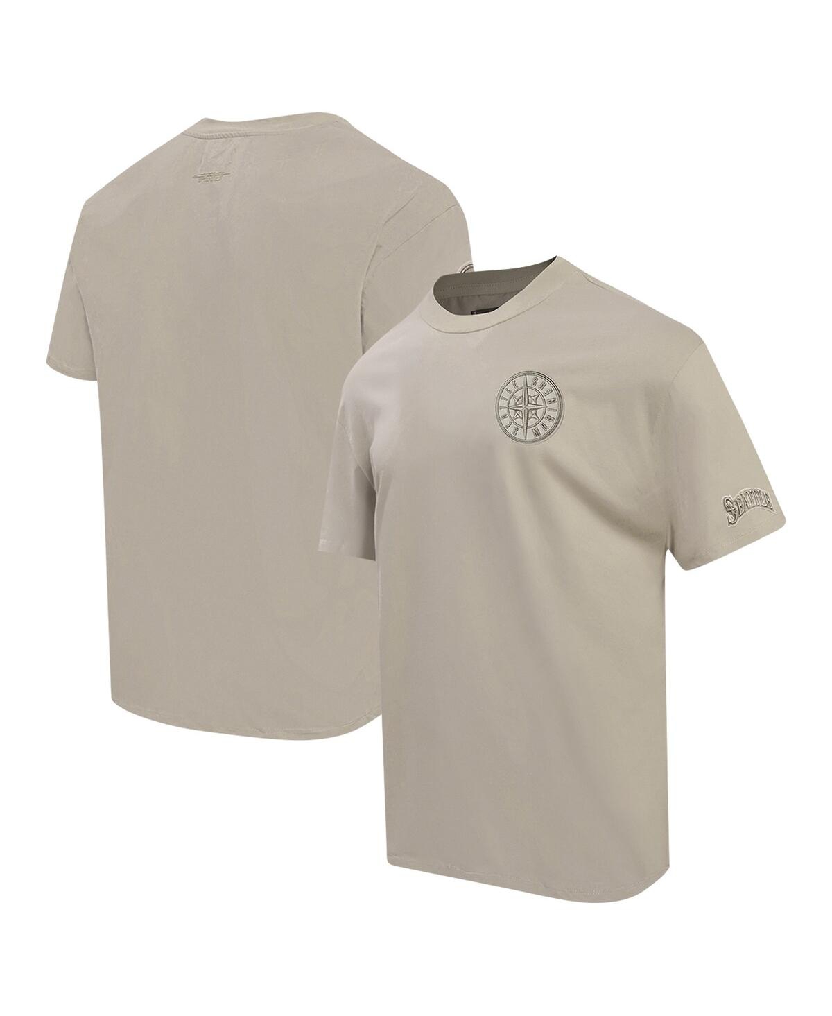 Pro Standard Men's  Tan Seattle Mariners Neutral Drop Shoulder T-shirt