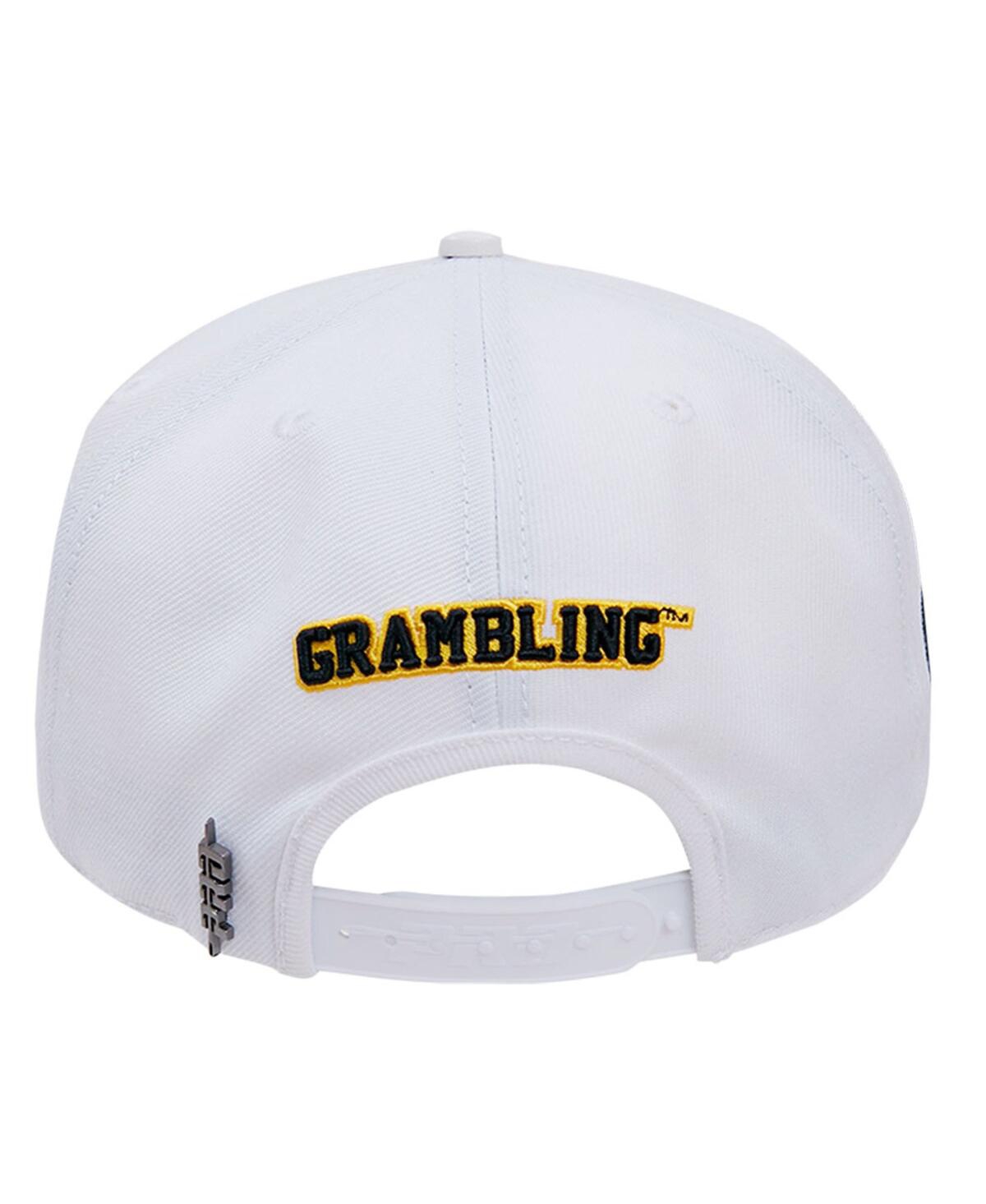 Shop Pro Standard Men's  White Grambling Tigers Mascot Evergreen Wool Snapback Hat