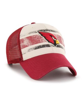 Men's Cream Distressed Arizona Cardinals Breakout MVP Trucker Adjustable Hat
