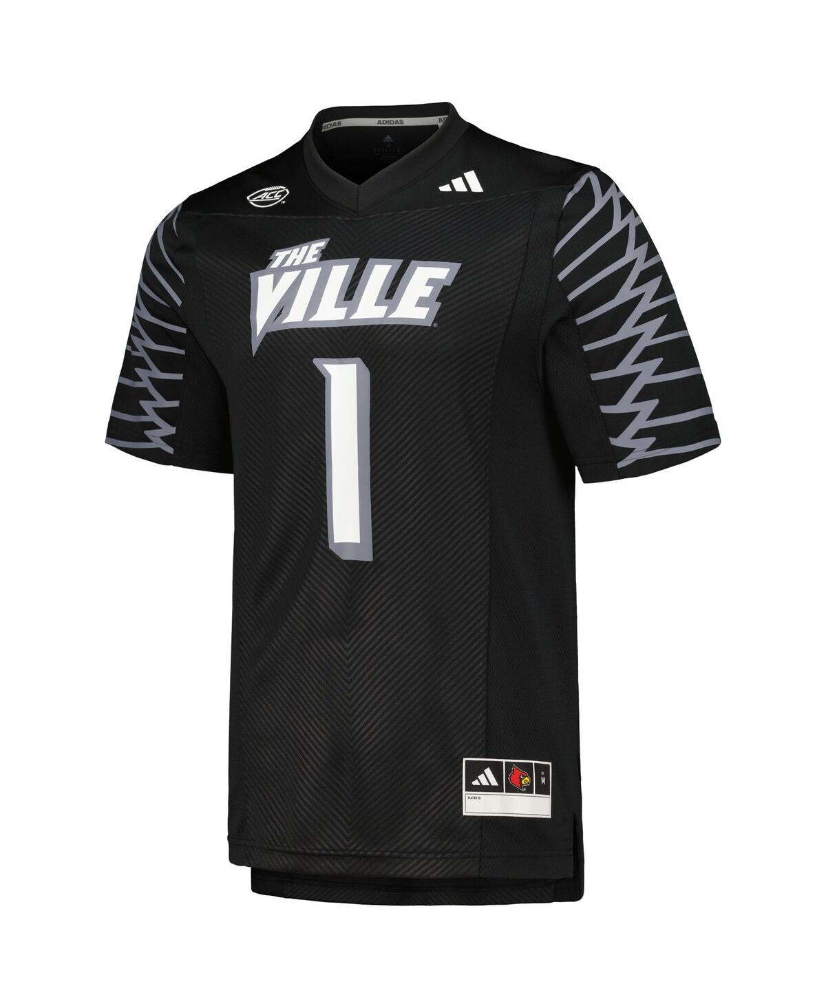 Men's adidas #1Louisville Cardinals 2023 Premier Jersey - Black