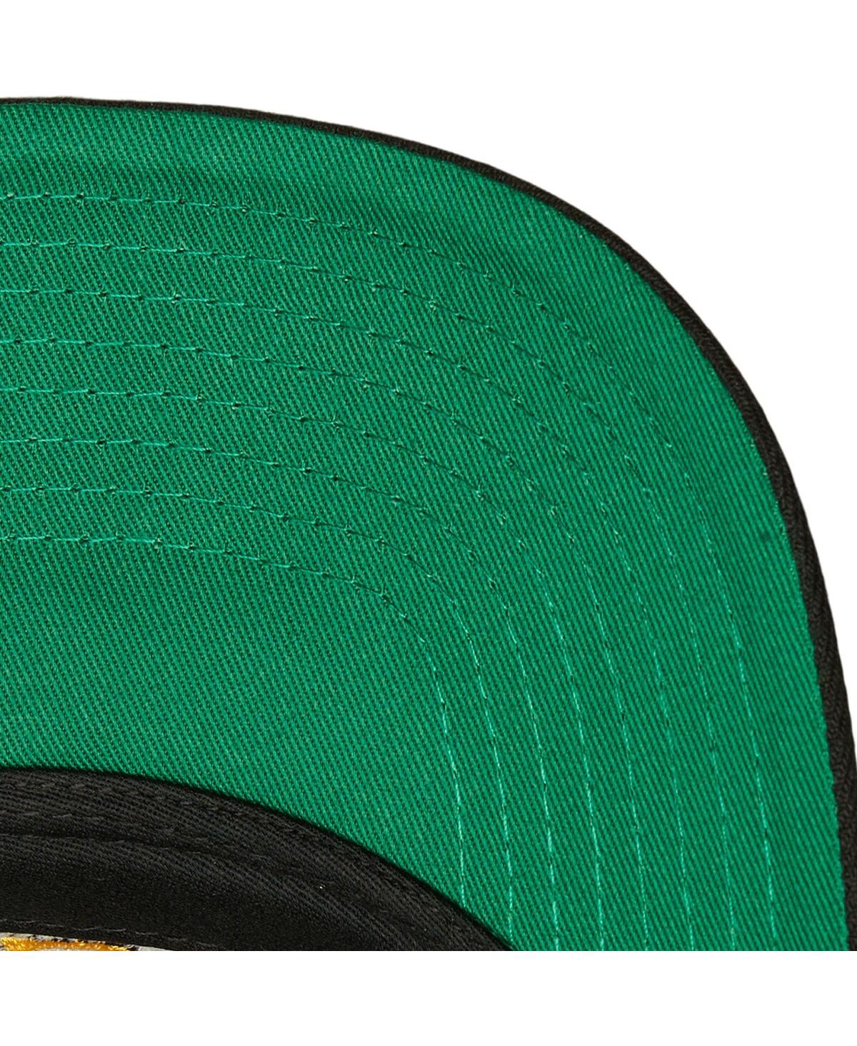Shop Mitchell & Ness Men's  Black Boston Bruins Team Ground Pro Adjustable Hat
