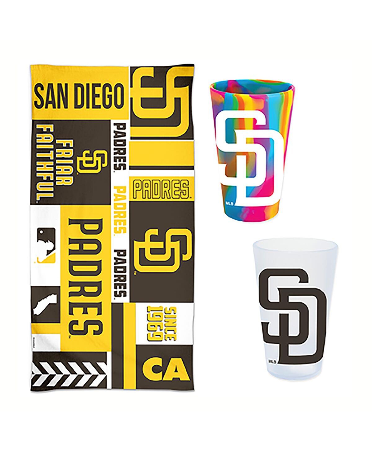 Wincraft San Diego Padres Beach Day Accessories Pack In Multi