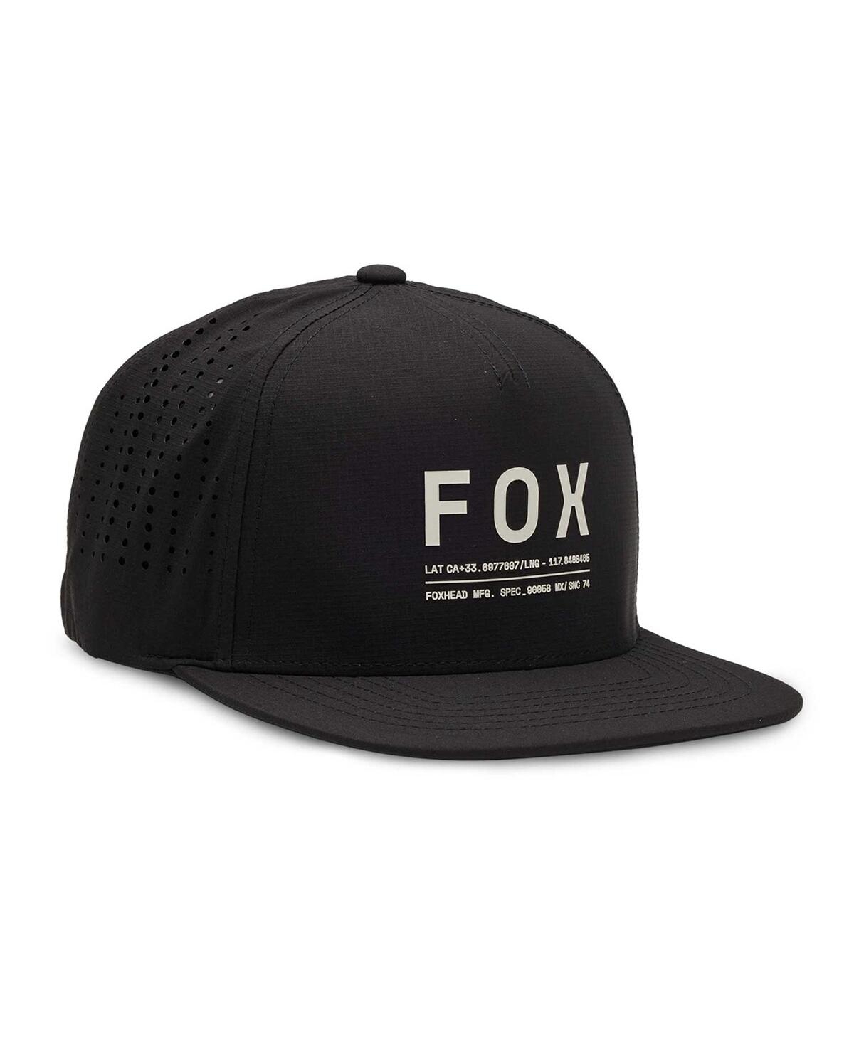 Men's Fox Black Non-Stop Tech Snapback Hat - Black