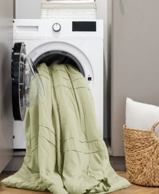 Porter Washed Pleated 3-Pc. Duvet Cover Set, Queen