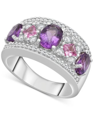 Macy's - Multi-Gemstone Statement Ring (2-5/8 ct. t.w.) in Sterling Silver