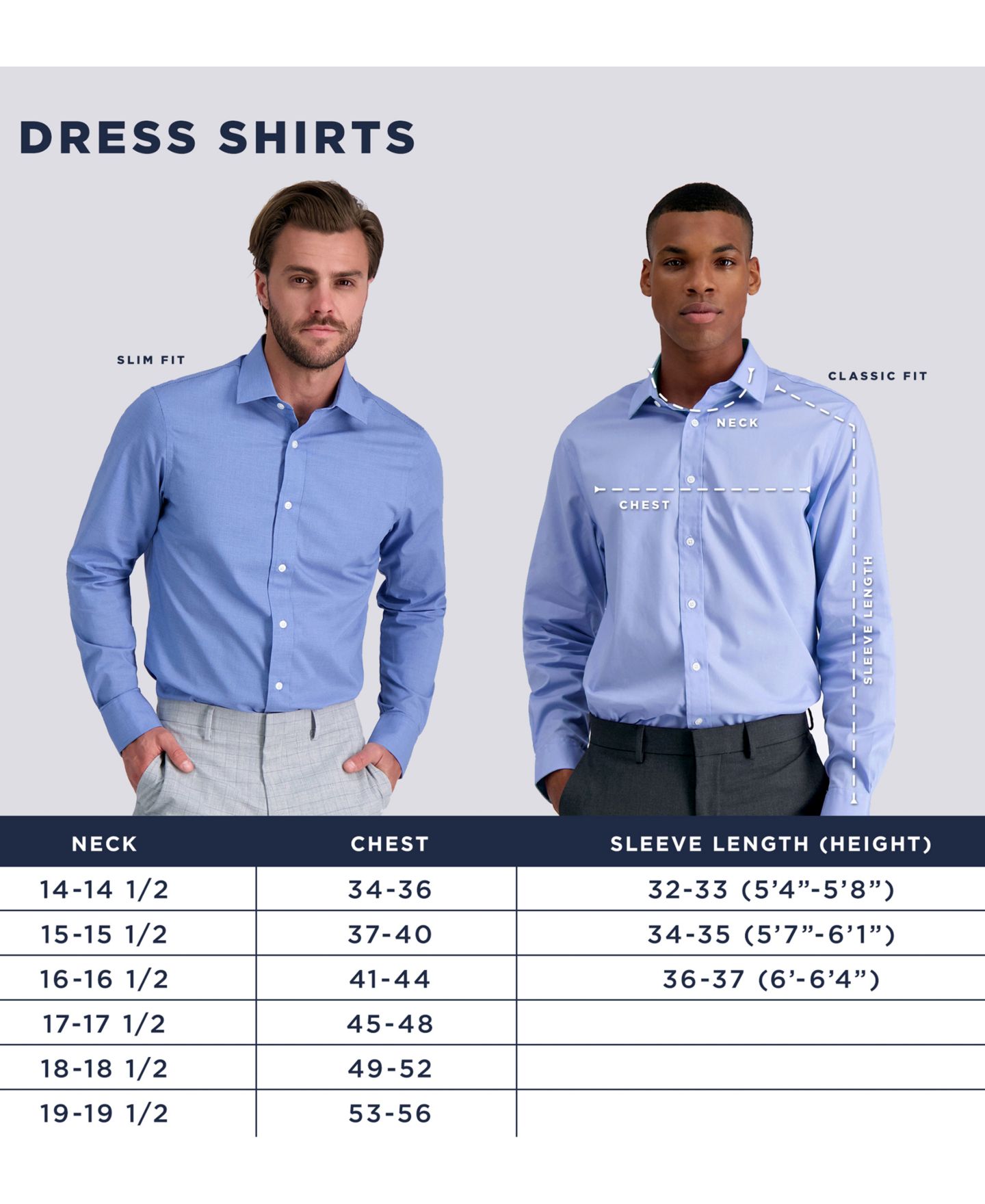 Мужская рубашка Haggar Smart Wash® Slim Fit Dress Shirt, цвет: Чёрный однотонный — фото 7