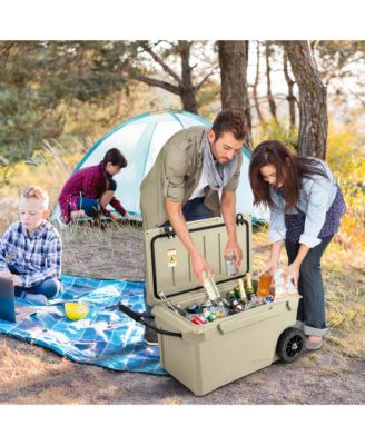 75 Qt Portable Cooler Roto Molded Ice Chest Insulated 5-7 Days