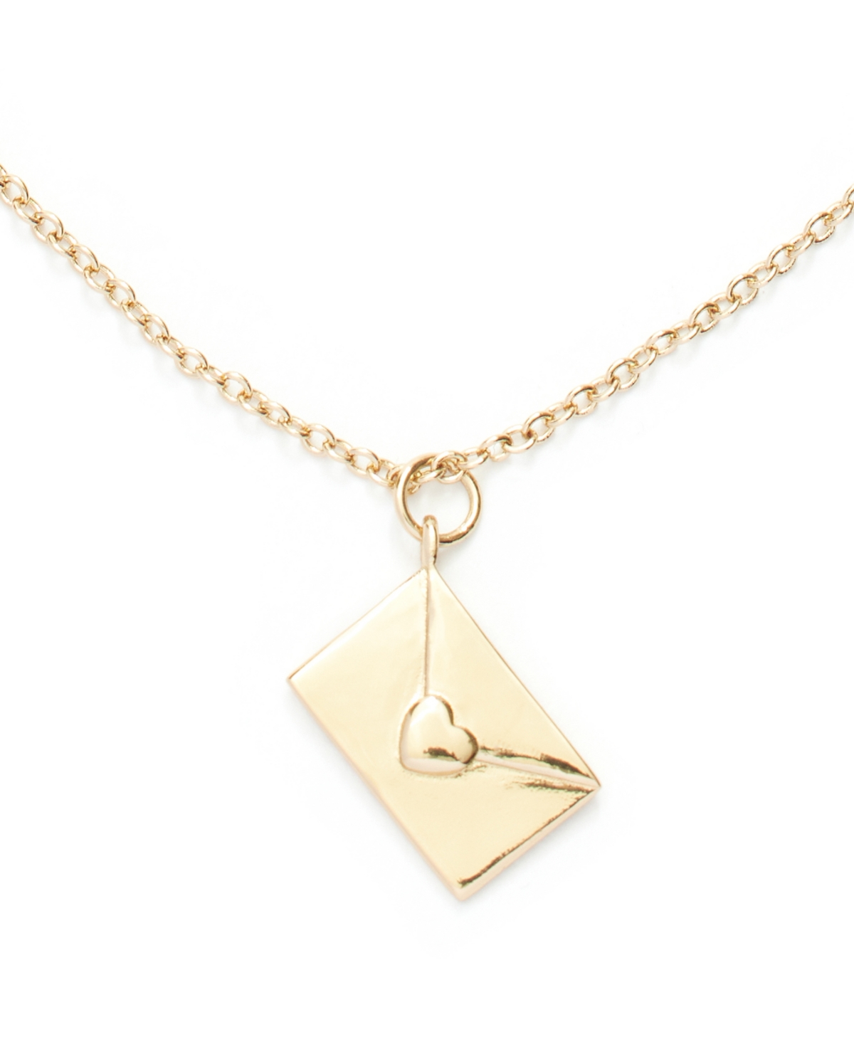 Shop Kleinfeld Gold-tone Love Letter Pendant Necklace