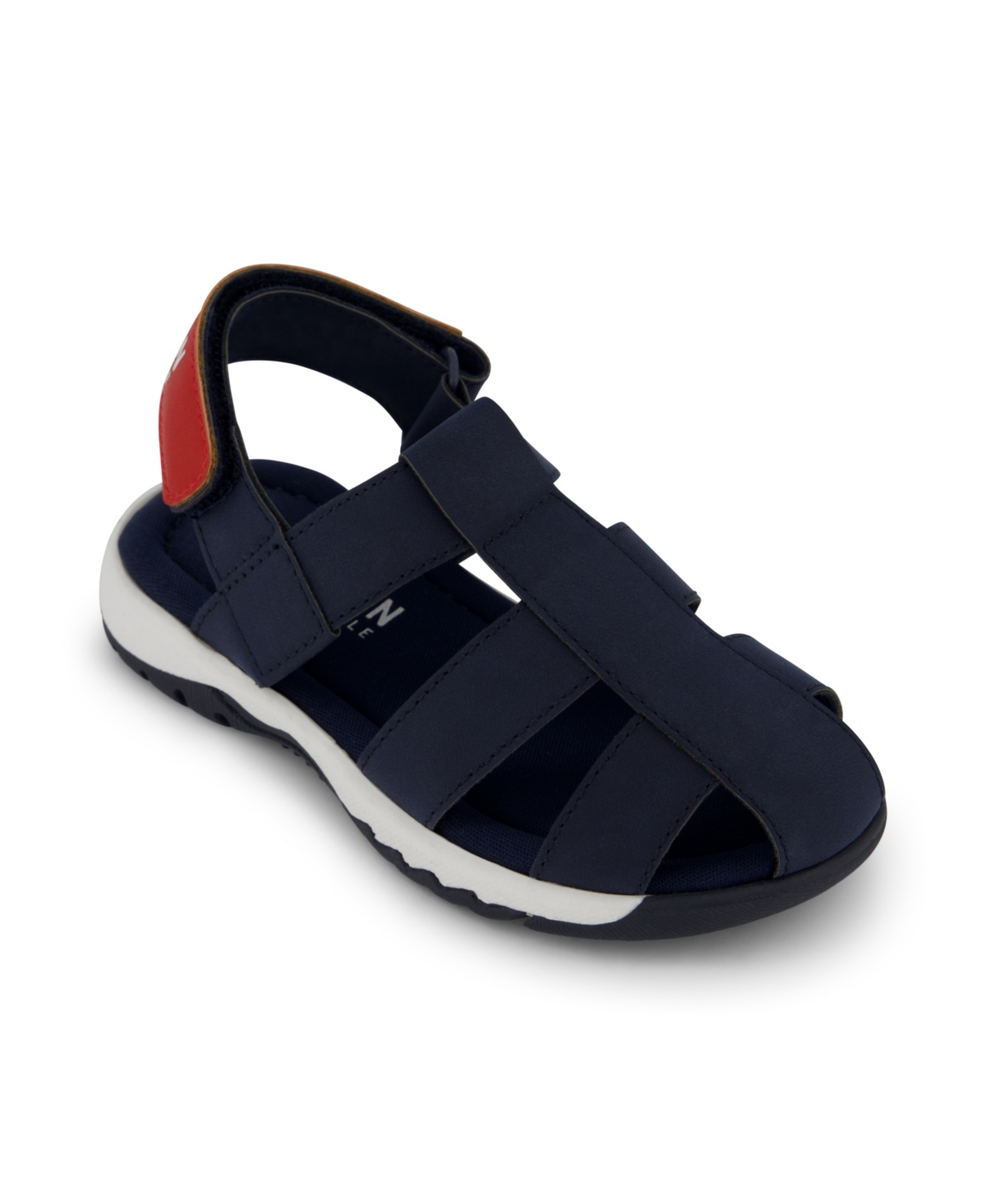 Shop Kenneth Cole New York Toddler Boys Closed Toe Fisherman Sandals In Navy