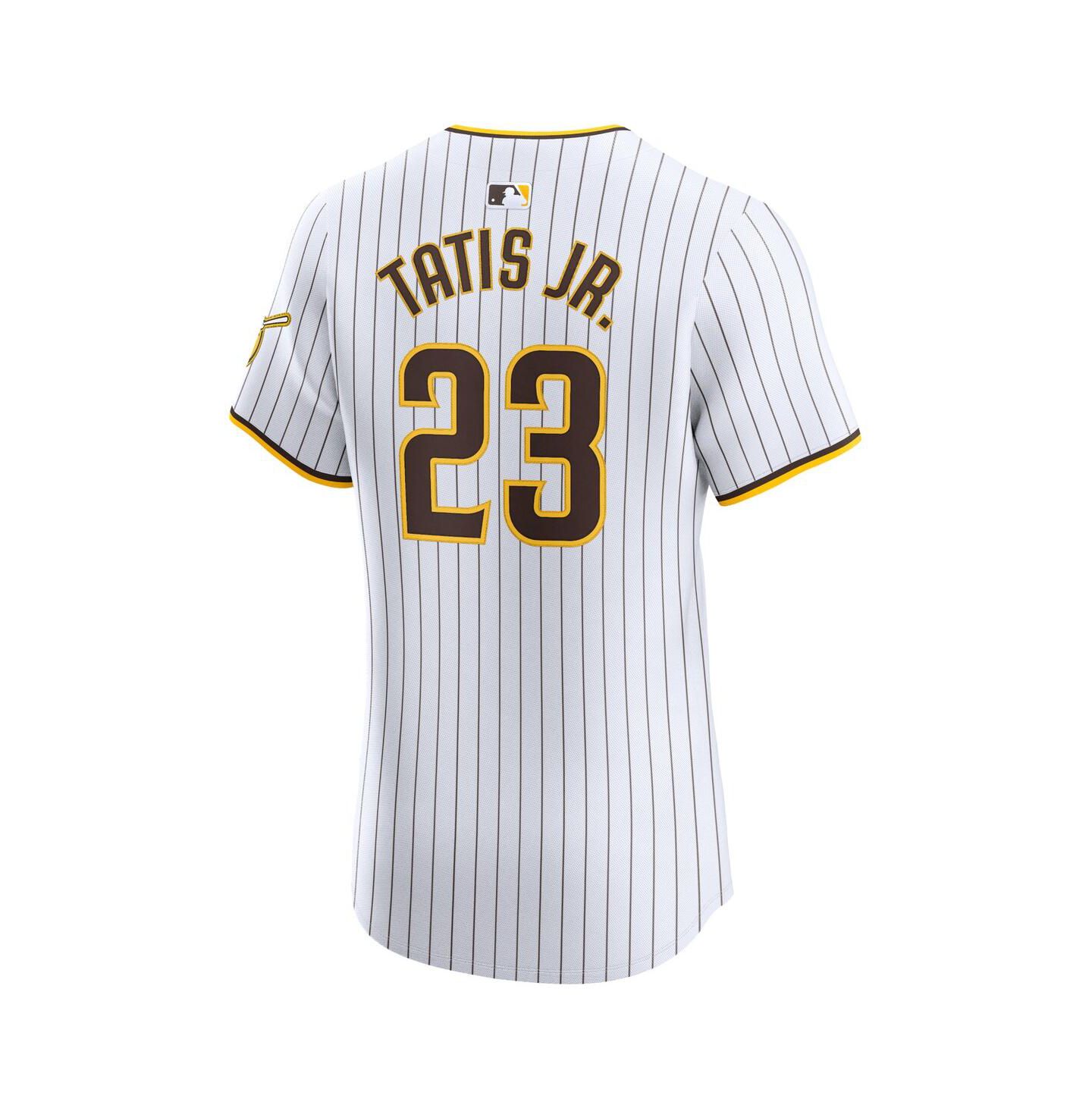 Мужской топ Nike Fernando Tatis Jr. White San Diego Padres Home Elite Jersey — фото 2