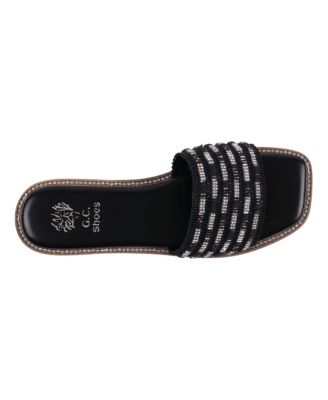 Women's Shani Embellished Slide Flat Sandals