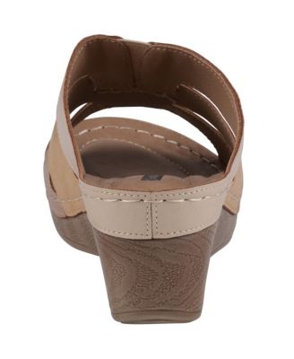 Women's Delores Triple Band Wedge Sandals
