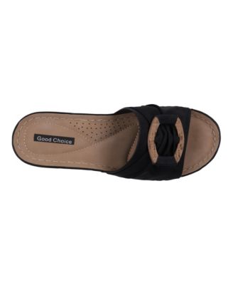 Women's Ellen Comfort Slip On Wedge Sandals