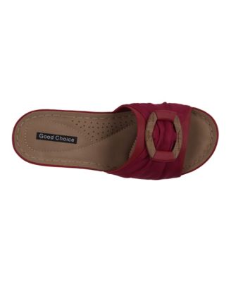 Women's Ellen Comfort Slip On Wedge Sandals