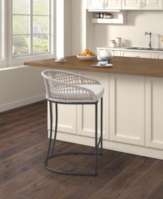 Hermosa 21.5" Wide Woven Counter Stool