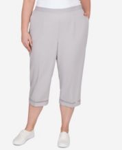 Just My Size Women's Plus Size Pull on Bling Tab Capri 