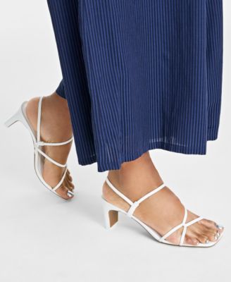 Women's Cloverr Strappy Block-Heel Sandals, Created for Macy's