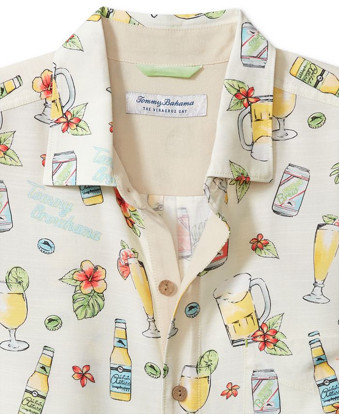 Tommy Bahama Men's Veracruz Cay La Blanca Isles Camp Shirt - Bora Bora Blue