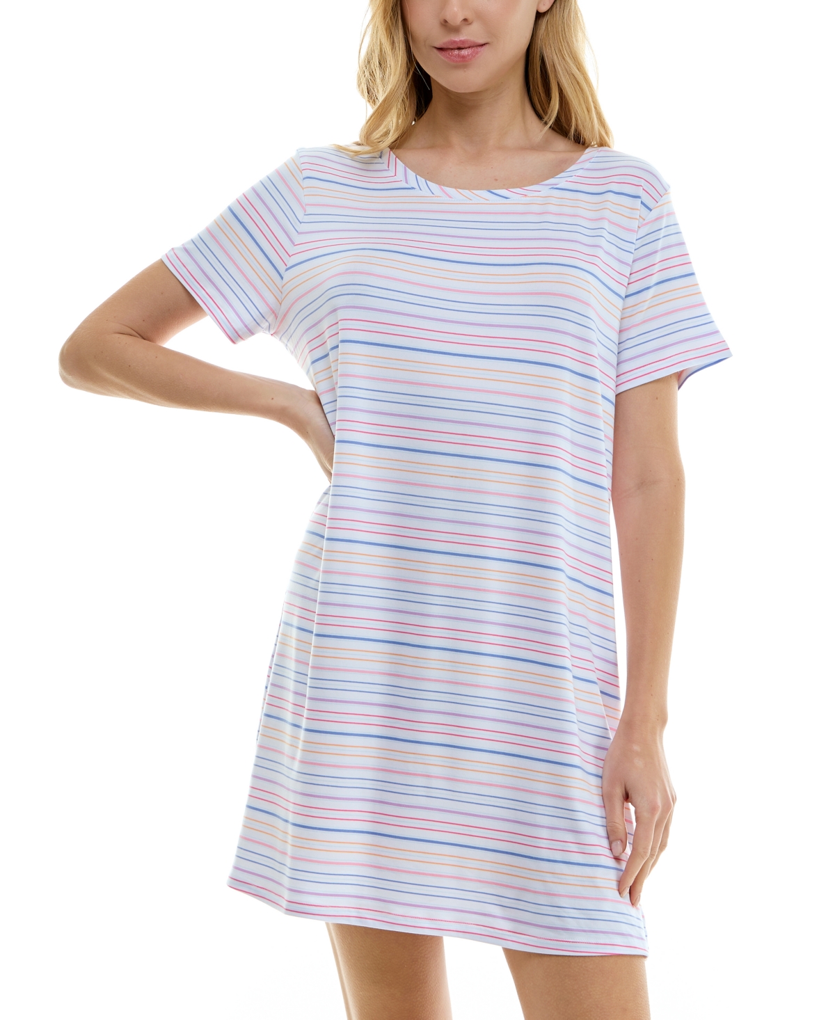 Roudelain Women's Printed Short-Sleeve Sleepshirt