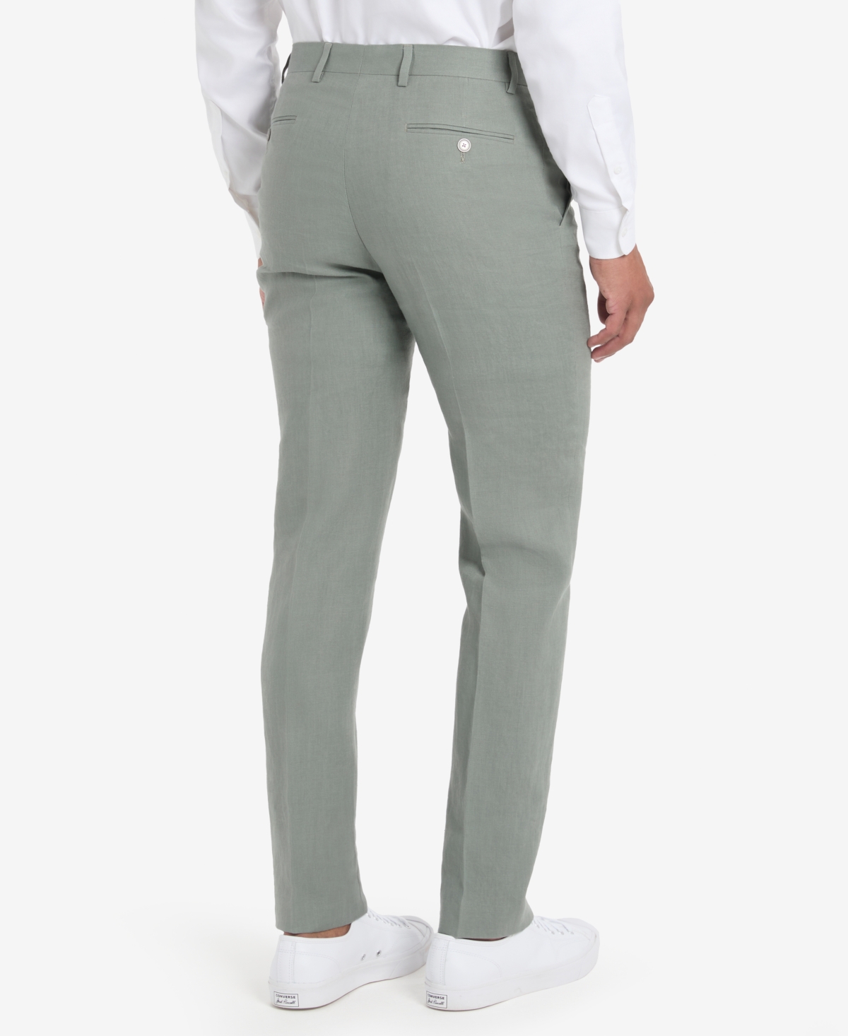 Tommy Hilfiger Men's Modern-fit Linen Pants In Sage