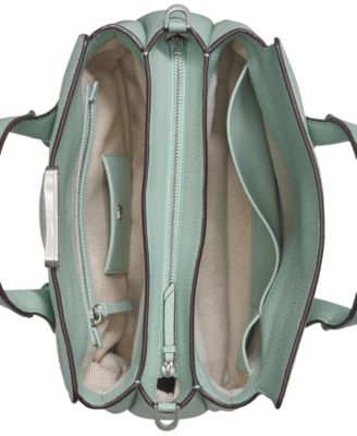 Amagansett Soft-Rolled Leather Satchel with Sculpted Magnet Closure