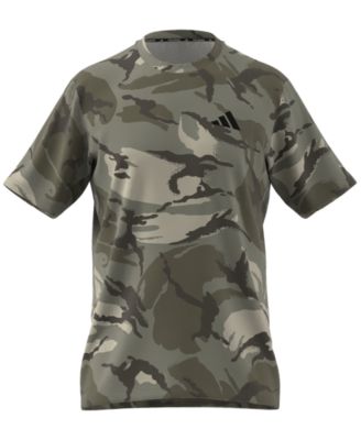 adidas - Men's Short Sleeve Crewneck Camo Print T-Shirt
