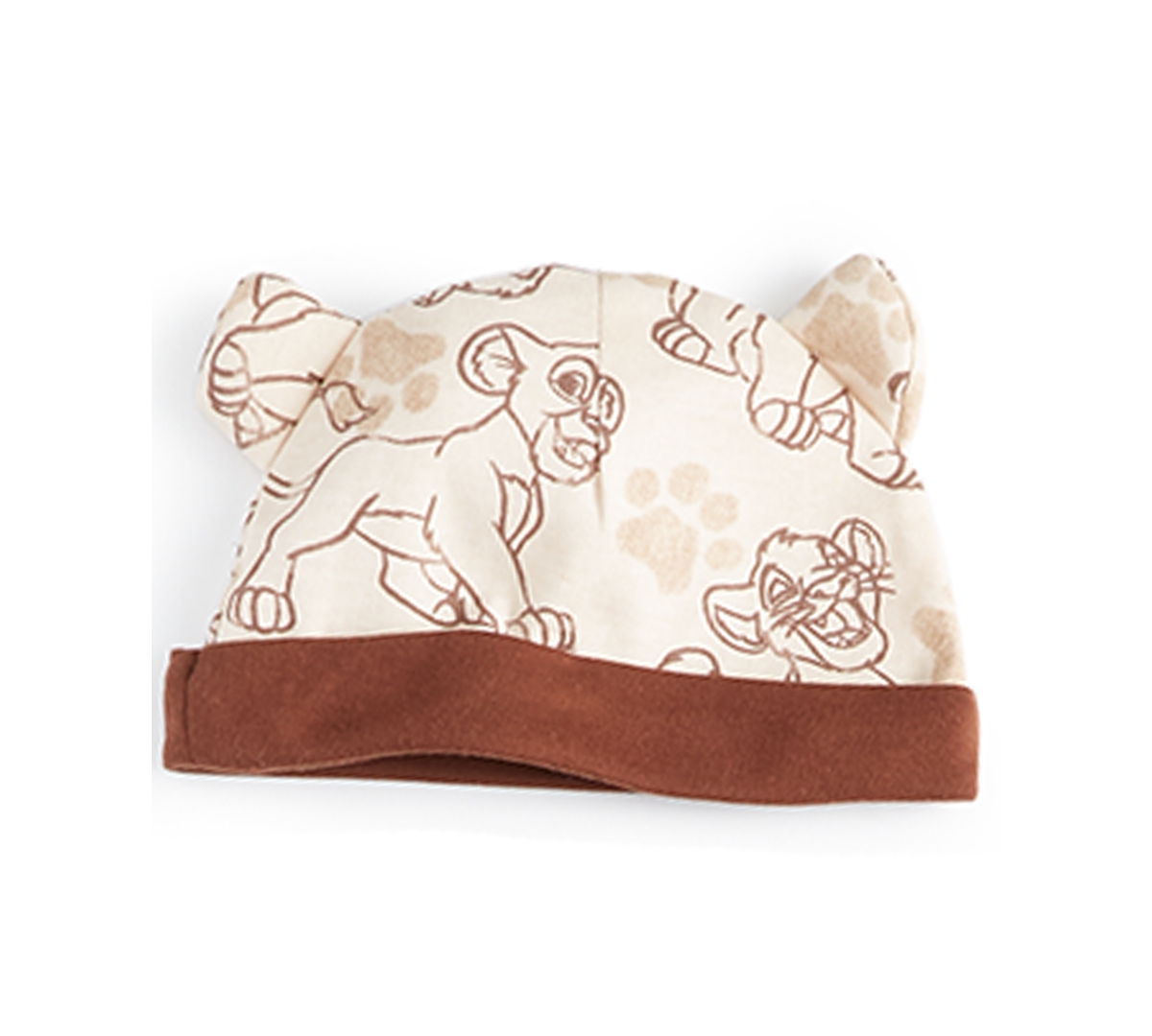 Shop Disney Baby Boys The Lion King Footed Coverall & Hat, 2 Piece Set In Beige