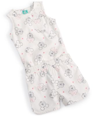 Disney - Baby Minnie & Mickey Mouse Printed Tank Top & Shorts, 2 Piece Set