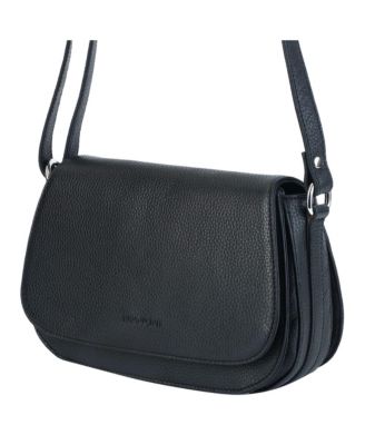 Pebbled Isabella Leather Crossbody Handbag