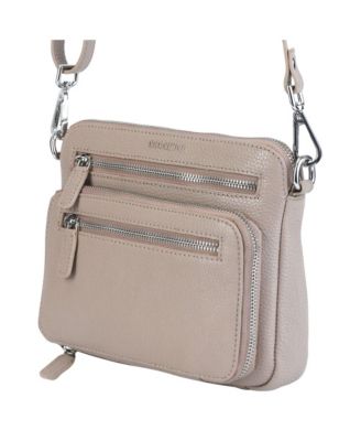 Pebbled Collection Valerie Leather Mini Crossbody Bag