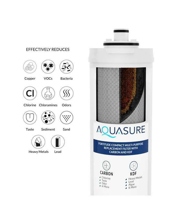 Aquasure Fortitude Compact Multi-Purpose Under Sink Water Filter System ...