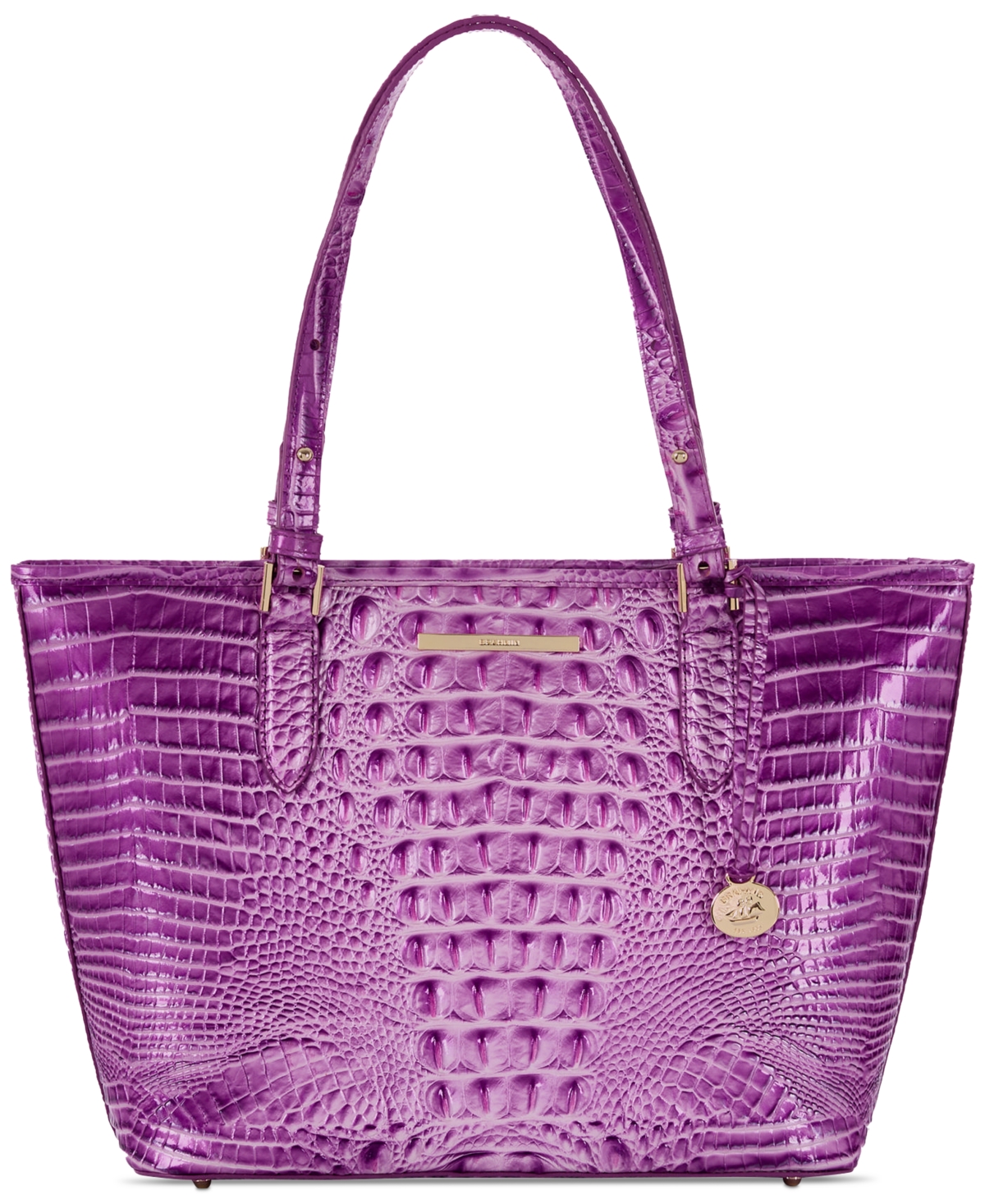 Shop Brahmin Asher Leather Tote In Lilac Esse