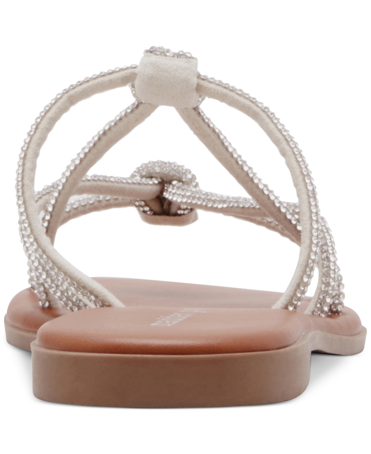 Madden Girl Twain Strappy Knotted Rhinestone Slide Sandals