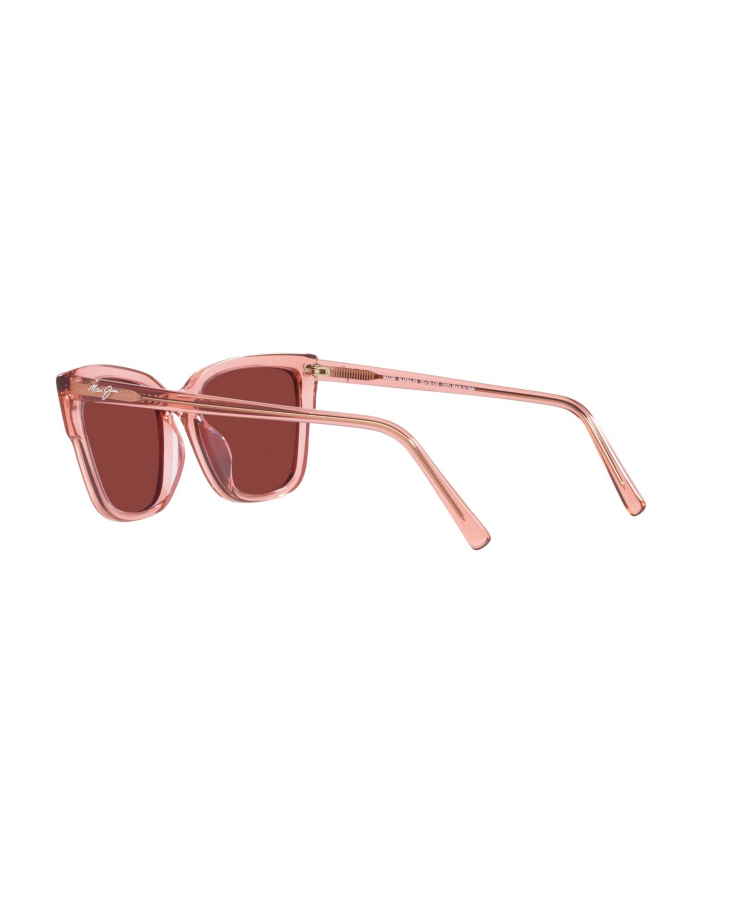 Женские поляризационные солнцезащитные очки Maui Jim Kou, цвет: Розовый блестящий — фото 7