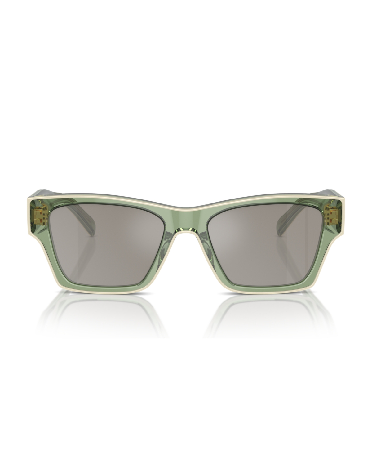 Shop Tory Burch Women's Sunglasses, Ty7207u In Transparent Green And Ivory
