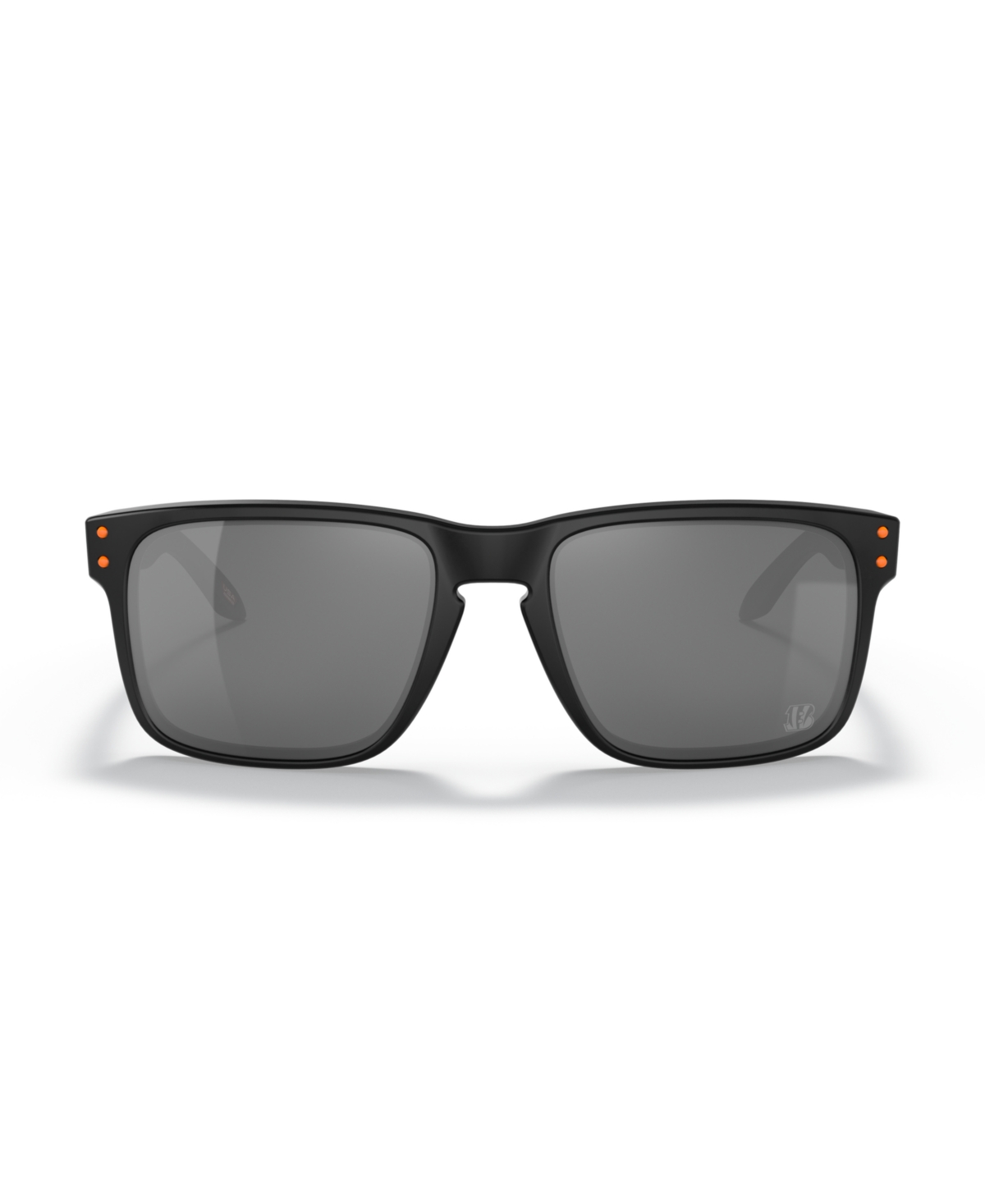 Oakley Holbrook Men's Sunglasses, Oo9102 Nfl Collection In Matte Black - Orange,gray
