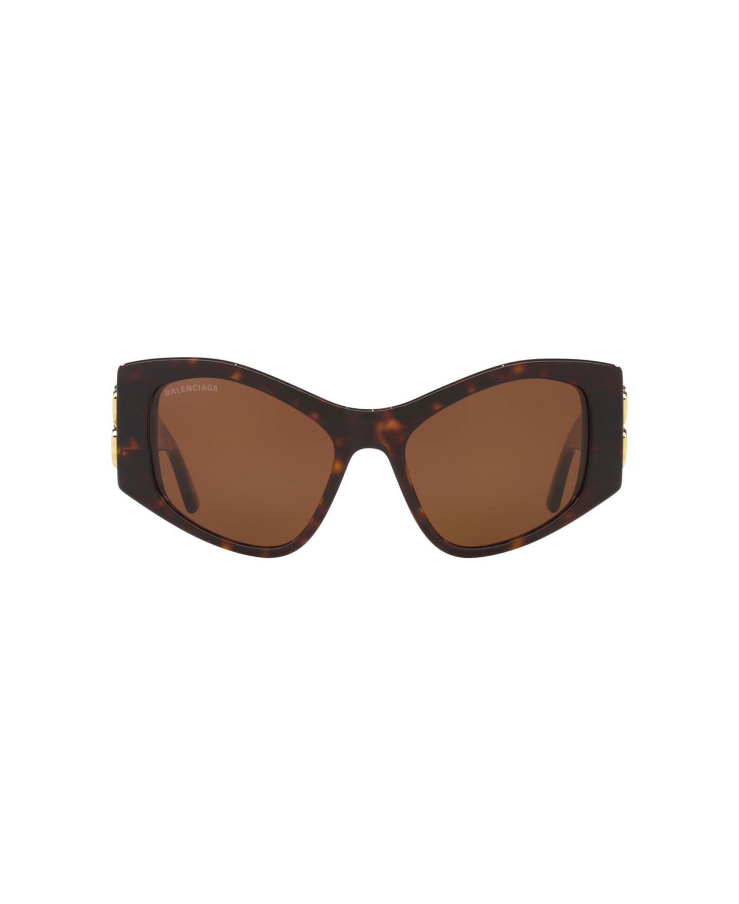 Женские солнцезащитные очки Balenciaga Sunglasses, BB0287S, цвет: Черепаховый — фото 9