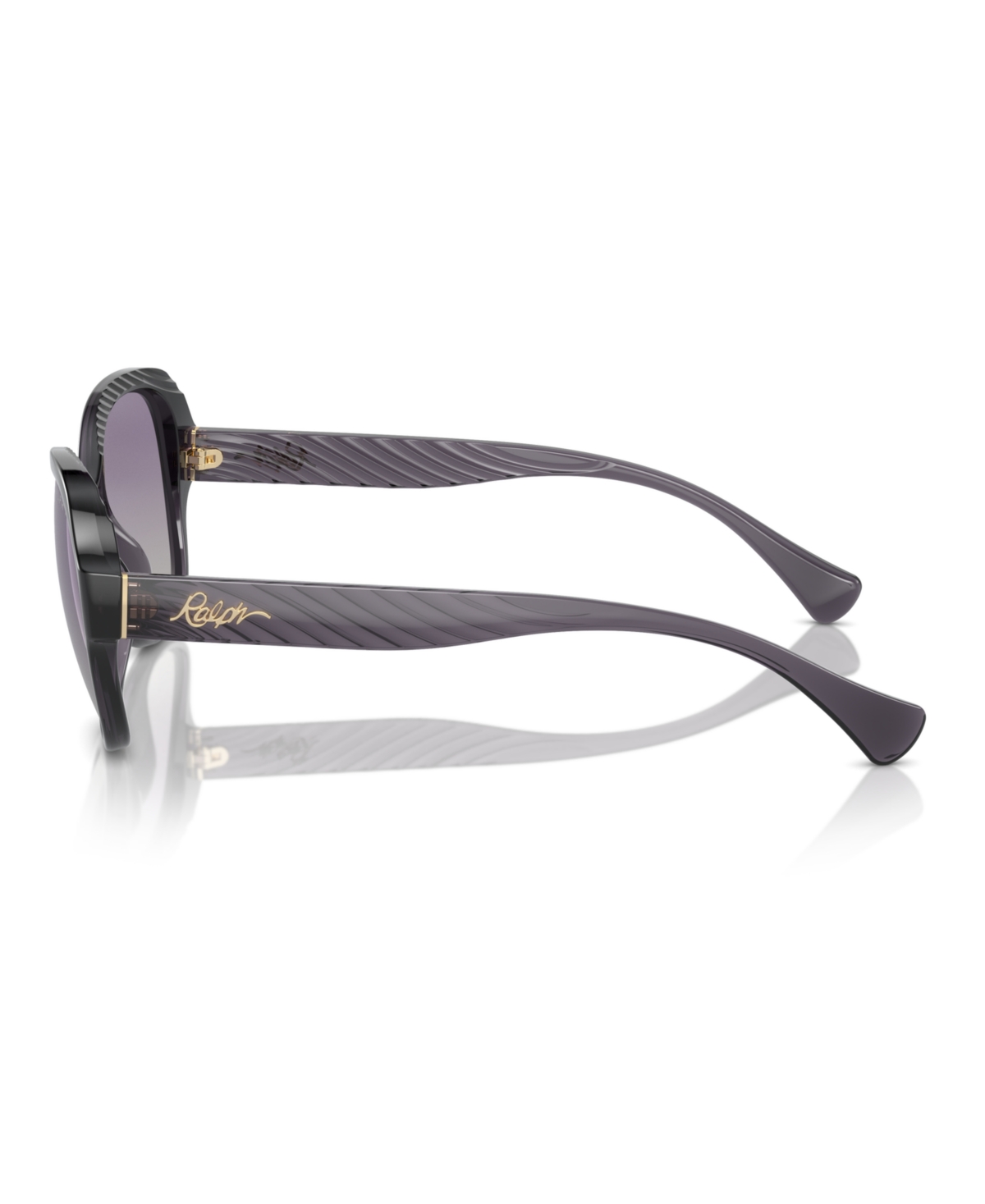 Shop Ralph Lauren Women's Polarized Sunglasses, Ra5316u In Shiny Transparent Violet