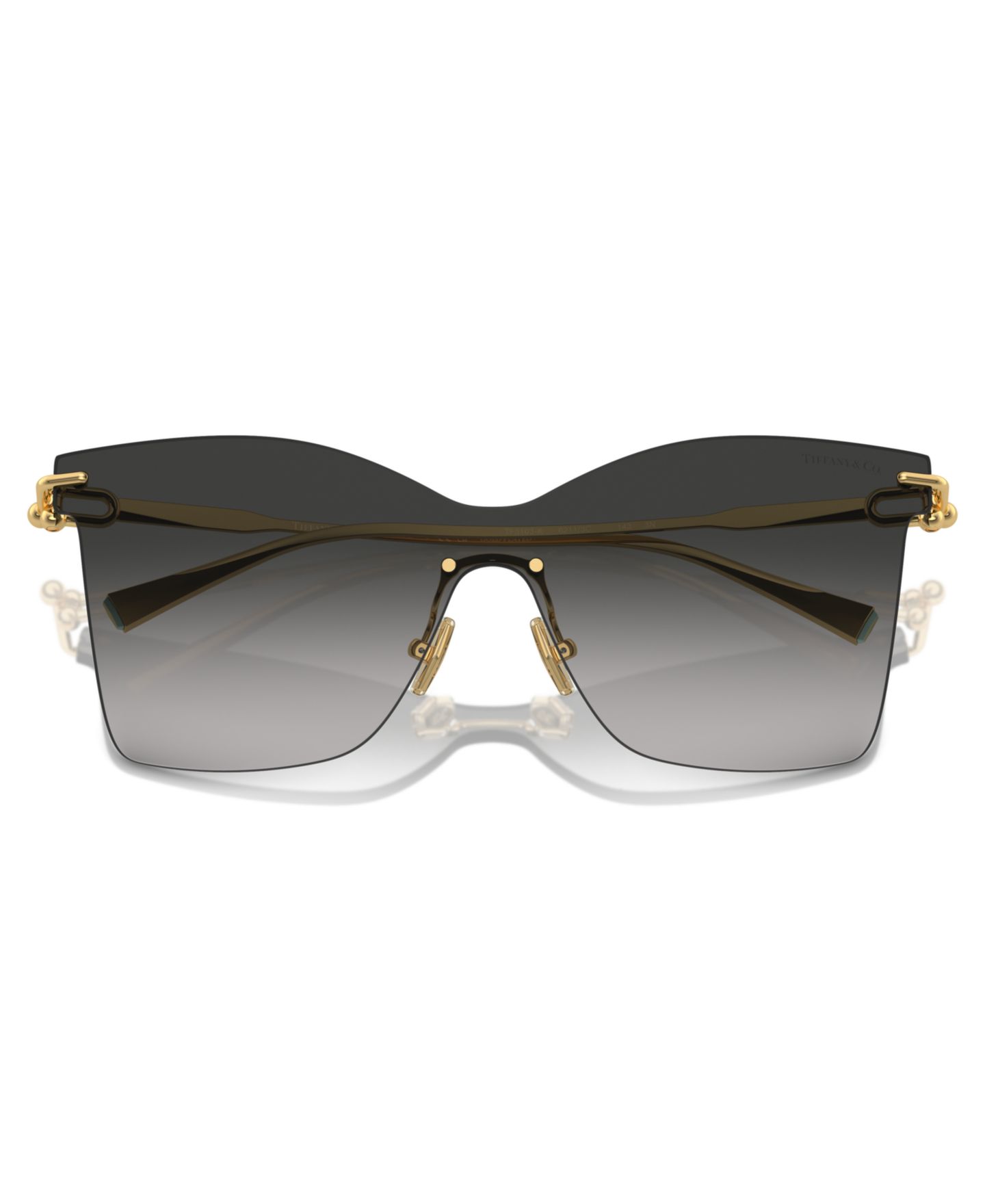 Женские солнцезащитные очки Tiffany & Co. Sunglasses, Tf3103K, цвет: Позолоченный — фото 3