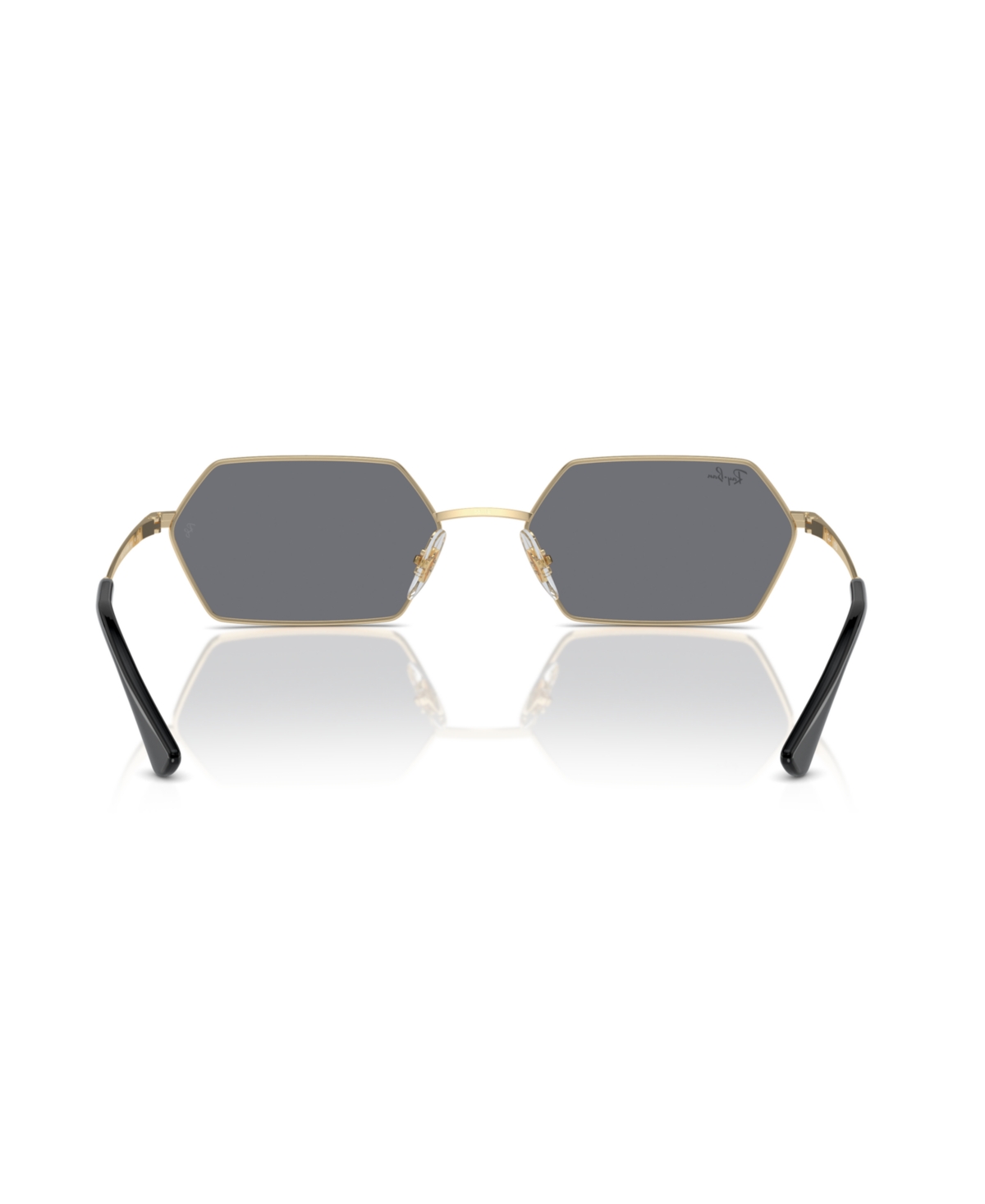 Ray Ban Hexagon Geometric Metal & Plastic Sunglasses In Light Gold