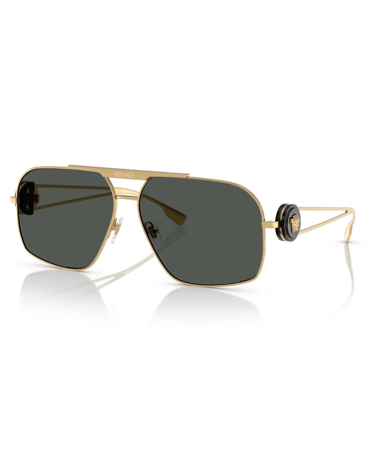 Shop Versace Men's Sunglasses, Ve2269 In Gold
