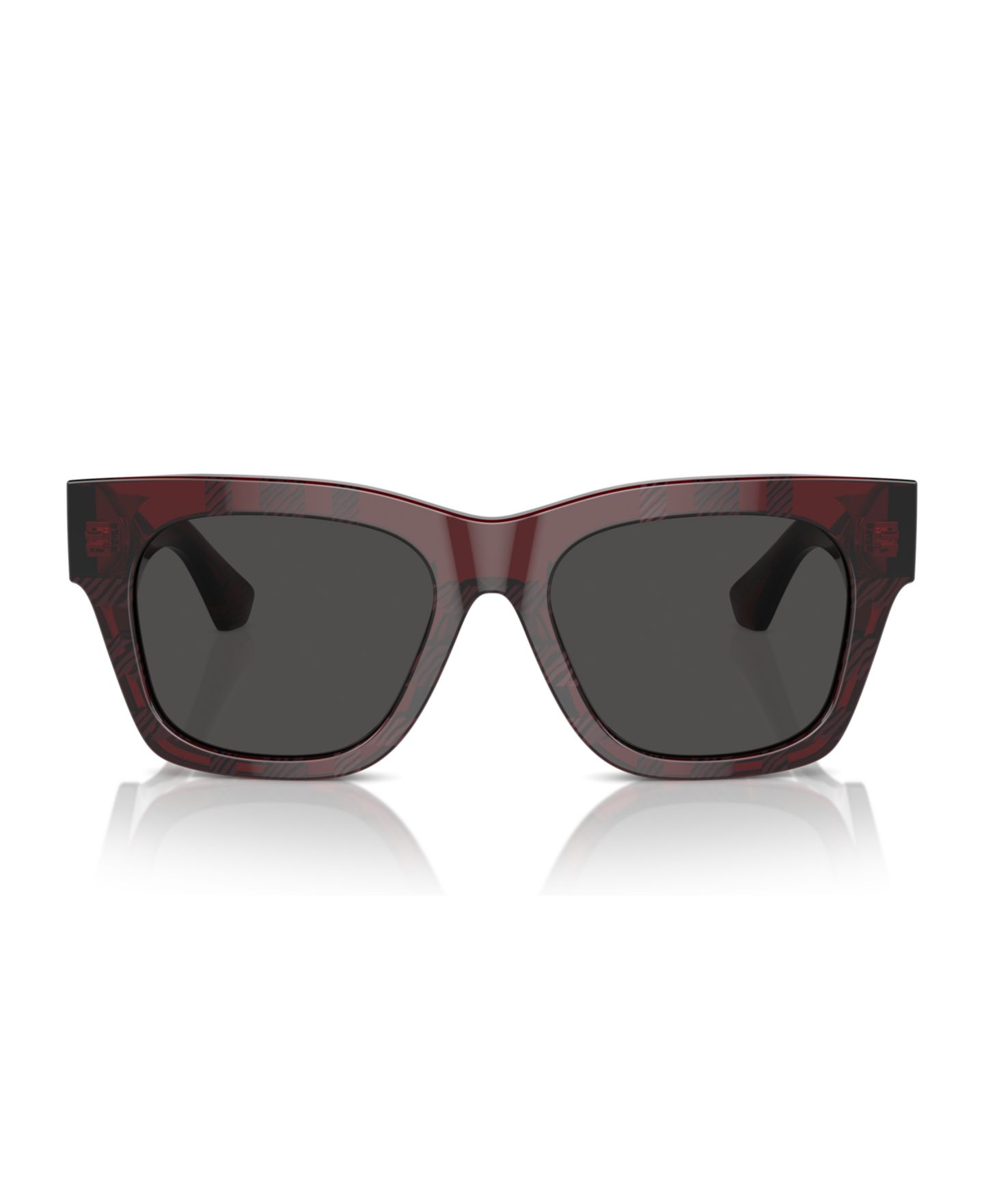 Женские солнцезащитные очки Burberry Sunglasses, Be4424, цвет: Клетчатый красный — фото 3