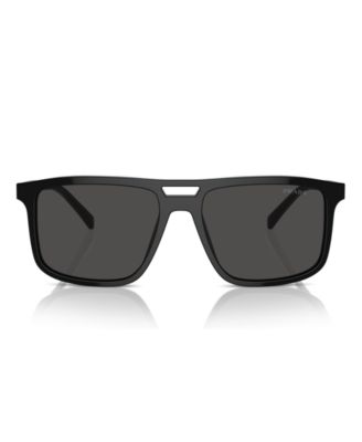 Iconic Plaque Rectangular Men's Sunglasses, PR A22S