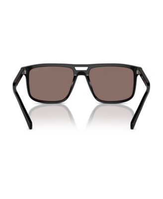 Iconic Plaque Rectangular Men's Sunglasses, PR A22S