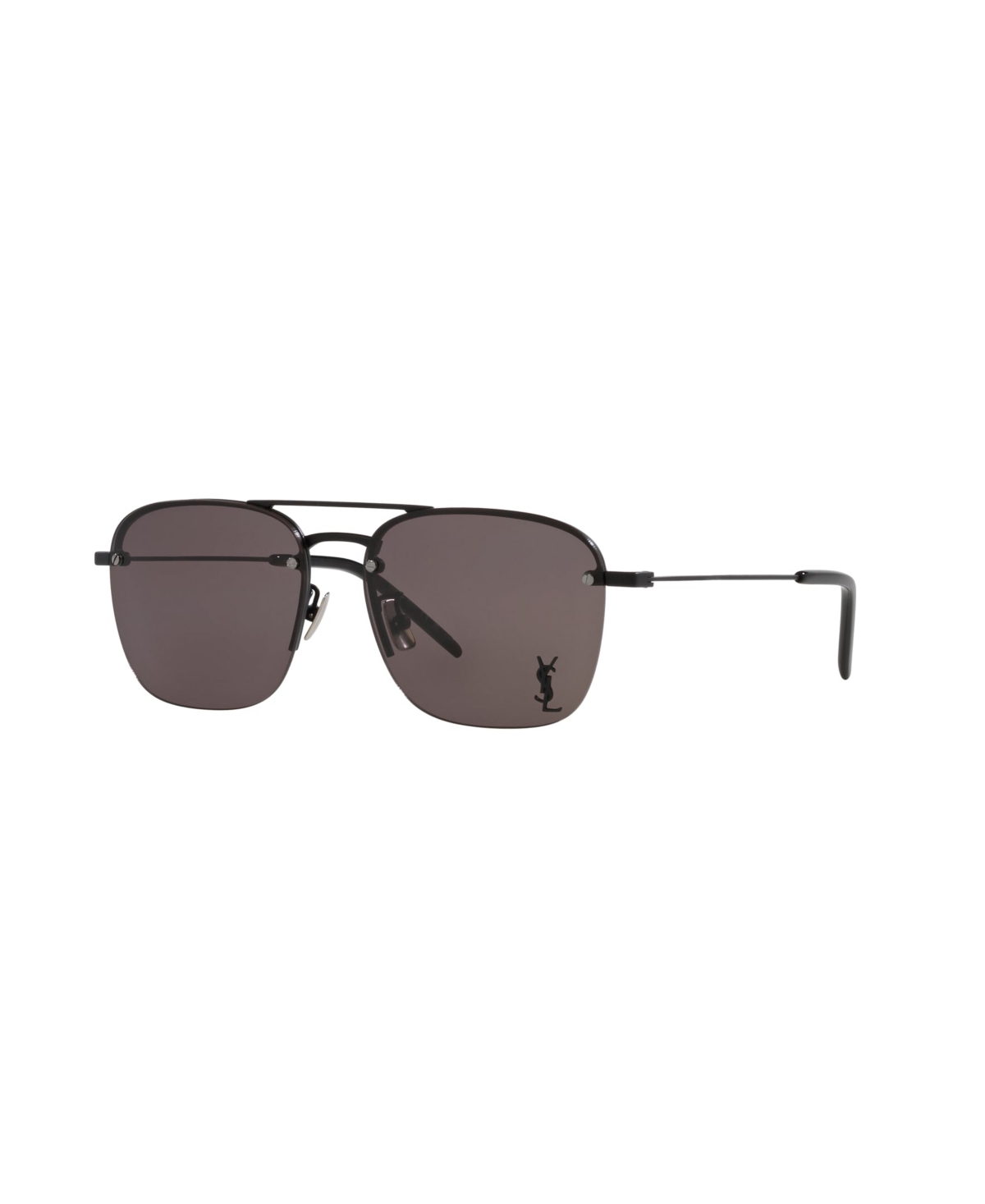 Shop Saint Laurent Women's Sl 309 M Sunglasses In Silver Shiny